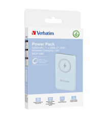 Verbatim - Power Bank Wireless -  5000 mAh - Blu - 32242
