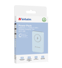 Verbatim - Power Bank Wireless -  5000 mAh - Blu - 32242