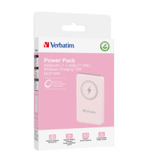 Verbatim - Power Bank Wireless -  5000 mAh - Rosa - 32243 Verbatim - Power Bank Wireless -  5000 mAh - Rosa - 32243