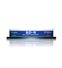 Verbatim - Scatola 10 DVD Blu Ray BD-R SL - Jewel Case - Bianco/Blu - 43742 - 25GB Verbatim - Scatola 10 DVD Blu Ray BD-R SL - Jewel Case - Bianco/Blu - 43742 - 25GB