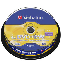 Verbatim - Scatola 10 DVD+RW - 43488 - 4,7GB Verbatim - Scatola 10 DVD+RW - 43488 - 4,7GB