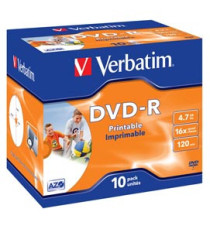 Verbatim - Scatola 10 DVD-R - Jewel Case - 43521 - 4,7GB Verbatim - Scatola 10 DVD-R - Jewel Case - 43521 - 4,7GB