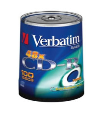 Verbatim - Scatola 100 CD-R DataLife Plus Extra Protection - 1x-52x - serigrafato - 43411 - 700MB Verbatim - Scatola 100 CD-R DataLife Plus Extra Protection - 1x-52x - serigrafato - 43411 - 700MB