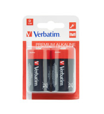 Pila torcia - D - 49923 - alcalina - Verbatim - blister 2 pezzi