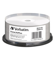 Verbatim - Scatola 25 Blu Ray BD-R - stampabile - 43749 - 50GB Verbatim - Scatola 25 Blu Ray BD-R - stampabile - 43749 - 50GB