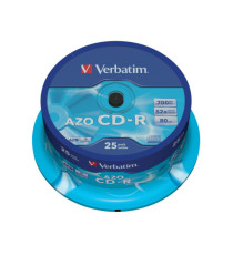 Verbatim - Scatola 25 CD-R DataLife Plus - 1x-52x - serigrafato - 43352 - 700MB Verbatim - Scatola 25 CD-R DataLife Plus - 1x-52x - serigrafato - 43352 - 700MB