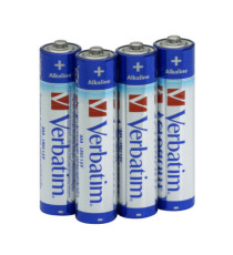 Pila ministilo AAA - 1,5V - 49920 - alcaline - Verbatim - blister 4 pezzi