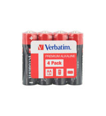 Pila stilo AA - 1,5V - alcaline - 49501 - Verbatim  - conf 4 pezzi Pila stilo AA - 1,5V - alcaline - 49501 - Verbatim  - conf 4 pezzi