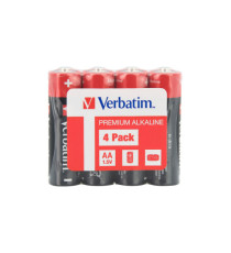 Pila stilo AA - 1,5V - alcaline - 49501 - Verbatim  - conf 4 pezzi Pila stilo AA - 1,5V - alcaline - 49501 - Verbatim  - conf 4 pezzi