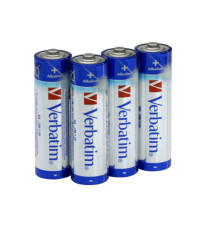 Pila stilo AA - 1,5V - 49921 - alcaline - Verbatim - Blister 4 pezzi Pila stilo AA - 1,5V - 49921 - alcaline - Verbatim - Blister 4 pezzi