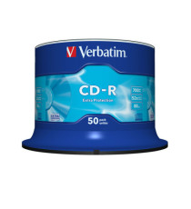 Verbatim - Scatola 50 CD-R DataLife Plus Extra Protection - 1x-52x - serigrafato - 43351 - 700MB Verbatim - Scatola 50 CD-R DataLife Plus Extra Protection - 1x-52x - serigrafato - 43351 - 700MB
