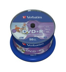 Verbatim - Scatola 50 DVD+R - stampabile - 43512 - 4,7GB Verbatim - Scatola 50 DVD+R - stampabile - 43512 - 4,7GB