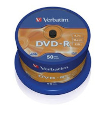Verbatim - Scatola 50 DVD-R - argento lucido - 43548 - 4,7GB Verbatim - Scatola 50 DVD-R - argento lucido - 43548 - 4,7GB