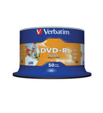 Verbatim - Scatola 50 DVD-R - stampabile - 43533 - 4,7GB Verbatim - Scatola 50 DVD-R - stampabile - 43533 - 4,7GB