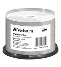 Verbatim - Scatola 50 DVD-R - stampabile - 43755 - 4,7GB Verbatim - Scatola 50 DVD-R - stampabile - 43755 - 4,7GB