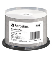 Verbatim - Scatola 50 DVD-R - stampabile - 43755 - 4,7GB Verbatim - Scatola 50 DVD-R - stampabile - 43755 - 4,7GB