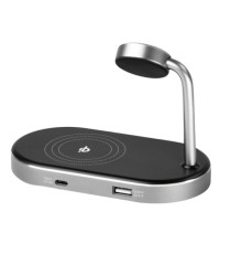 Verbatim - Supporto di ricarica 3-in-1 - WCS-02 - ricarica via cavo e wireless