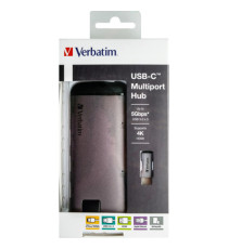 Verbatim - USB-C Adattatore USB 3.1 G1/ USB 3.0 X 3 / HDMI / SDHC / MICRO SDHC / R - 49142 Verbatim - USB-C Adattatore USB 3.1 G1/ USB 3.0 X 3 / HDMI / SDHC / MICRO SDHC / R - 49142