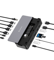 Verbatim - USB-C Pro Docking Station 15 Port - 32173 Verbatim - USB-C Pro Docking Station 15 Port - 32173