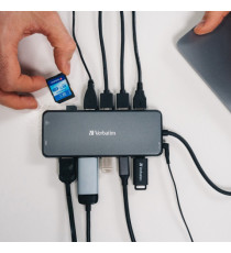 Verbatim - USB-C Pro Multiport Hub 14 Port - 32154 Verbatim - USB-C Pro Multiport Hub 14 Port - 32154