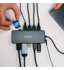 Verbatim - USB-C Pro Multiport Hub 14 Port - 32154 Verbatim - USB-C Pro Multiport Hub 14 Port - 32154