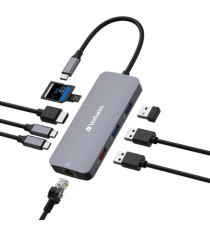 Verbatim - USB-C Pro Multiport Hub 9 Port - 32152