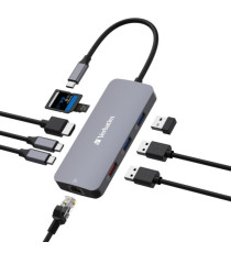 Verbatim - USB-C Pro Multiport Hub 9 Port - 32152