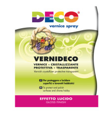 Vernice spray - trasparente - effetto laccato e ceramico - 400ml - DECO Vernice spray - trasparente - effetto laccato e ceramico - 400ml - DECO