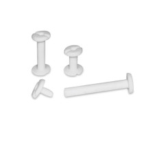 Viti sepolte - plastica - 5 mm - bianco - CWR - conf. 20 pezzi Viti sepolte - plastica - 5 mm - bianco - CWR - conf. 20 pezzi