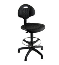 Sedia Tecnigrafo Esos E2 - con poggiapiedi e ruote - nero - Unisit