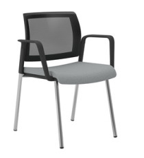 Seduta attesa Kind KI4GTBR - con braccioli inclusi - grigio chiaro - Unisit Seduta attesa Kind KI4GTBR - con braccioli inclusi - grigio chiaro - Unisit
