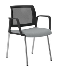 Seduta attesa Kind KI4GTBR - con braccioli inclusi - grigio chiaro - Unisit Seduta attesa Kind KI4GTBR - con braccioli inclusi - grigio chiaro - Unisit