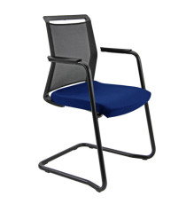 Seduta attesa Light LLS - con braccioli inclusi - blu/nero - Unisit