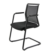 Seduta attesa Light LLS - con braccioli inclusi - nero - Unisit