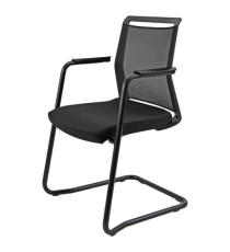 Seduta attesa Light LLS - con braccioli inclusi - nero - Unisit