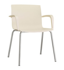 Seduta attesa Melissa MEC - con braccioli inclusi - bianco perla - Unisit Seduta attesa Melissa MEC - con braccioli inclusi - bianco perla - Unisit