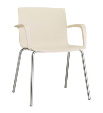 Seduta attesa Melissa MEC - con braccioli inclusi - bianco perla - Unisit Seduta attesa Melissa MEC - con braccioli inclusi - bianco perla - Unisit