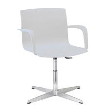 Seduta attesa Melissa MEGP - con braccioli inclusi - bianco - Unisit