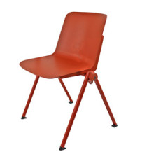 Seduta attesa Plus - senza braccioli - rosso - Unisit