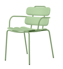 Seduta collettività Lemon - con braccioli - polipropilene - verde - Unisit