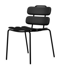 Seduta collettività Lemon - senza braccioli - polipropilene - nero - Unisit