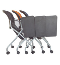 Seduta conferenza Phoenix - con tavoletta - nero - Serena Group