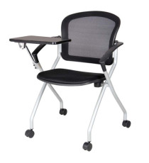 Seduta conferenza Phoenix - con tavoletta - nero - Serena Group