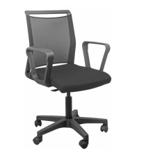 Seduta Home/Office Smart Light - con braccioli fissi - nero/nero - Unisit