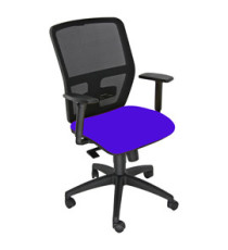 Seduta operativa ergonomica Kemper A - braccioli regolabili - blu - Unisit