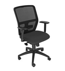 Seduta operativa ergonomica Kemper A - braccioli regolabili - nero - Unisit