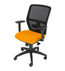 Seduta operativa ergonomica Kemper A - braccioli regolabili - arancio - Unisit