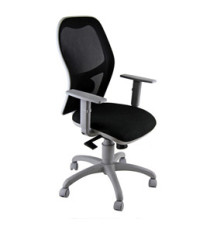 Seduta operativa Hubble Grafix - con braccioli regolabili - nero/grigio - Unisit