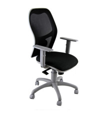 Seduta operativa Hubble Grafix - con braccioli regolabili - nero/grigio - Unisit