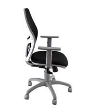 Seduta operativa Hubble Grafix - con braccioli regolabili - nero/grigio - Unisit